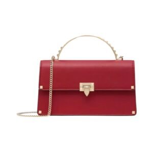 Mini Rockstud Kalbsleder Rosso Valentino 19 cm