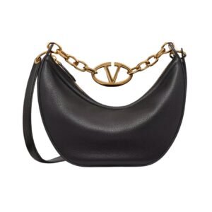 Kleine VLogo Moon Hobo Schwarz 29 cm