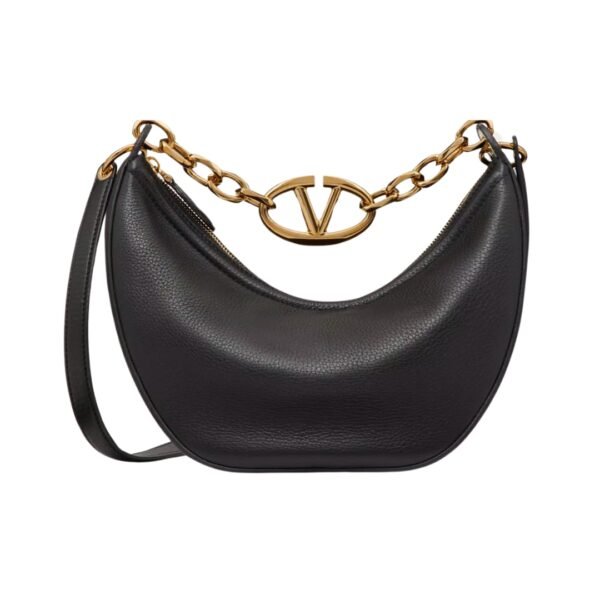 Kleine VLogo Moon Hobo Schwarz 29 cm