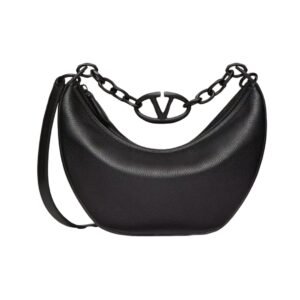 VLogo Moon Kleine Hobo Schwarz 29 cm