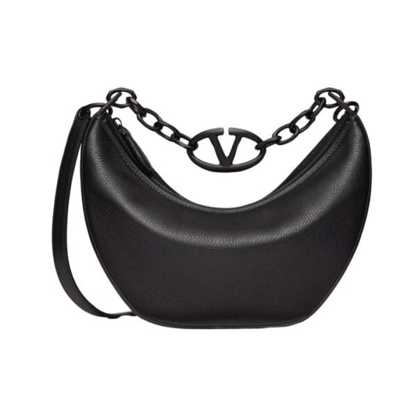 VLogo Moon Kleine Hobo Schwarz 29 cm