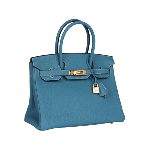 Blue Jean Togo mit Gold-Beschlägen 30 cm - Image 2