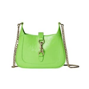 Leuchtend grünes Lackleder 19.5 cm