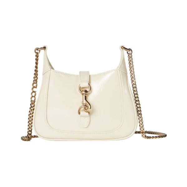 Lackleder mit einer glänzenden Mini-Tasche 19.5 cm