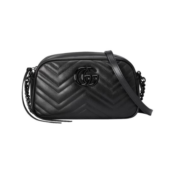 Kleine Marmont Schultertasche Chevron-Muster 24 cm