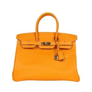Jaune d’Or Candy Epsom mit Permabrass-Beschlägen 35 cm