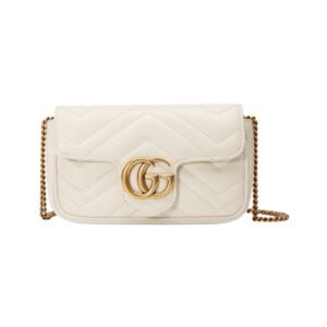 Super-Mini-Tasche mit goldfarbener Schmuckverzierung 16.5 cm