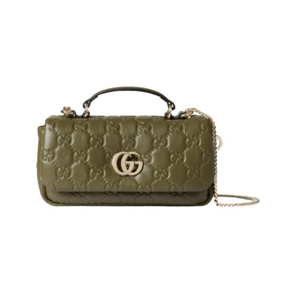 Grüne gepolsterte Milano Mini-Tote-Tasche 21.1 cm