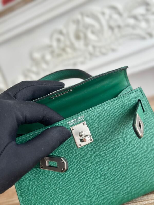 Kelly Mini Epsom Smaragdgrün/Silber - Image 4