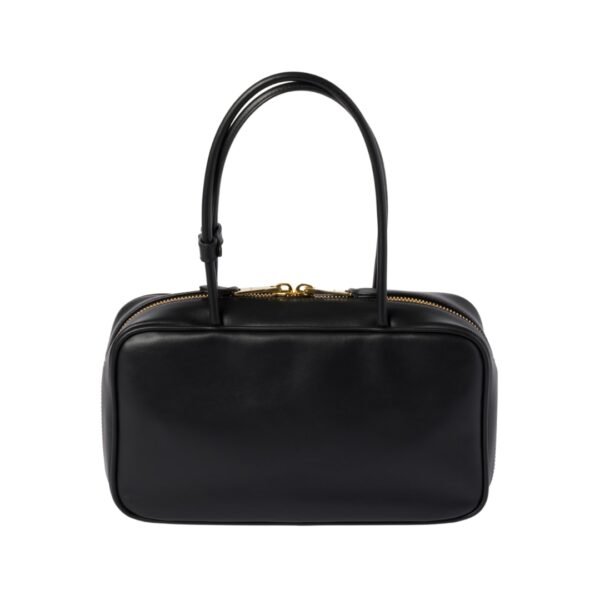 Schwarze Leder-Top-Griff 17 cm - Image 2