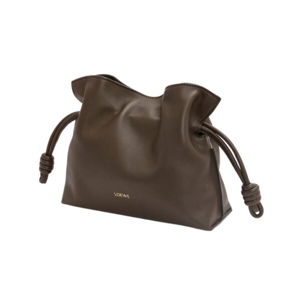 Clutch aus Nappaleder in Schokoladenbraun 18 cm - Image 2