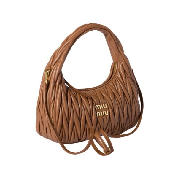 Nappa-Leder-Hobo Cognac 18 cm - Image 2