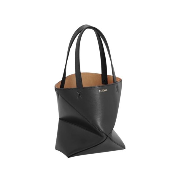 Mini Puzzle Fold Tote Schwarz 20 cm - Image 2