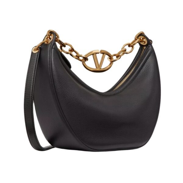 Kleine VLogo Moon Hobo Schwarz 29 cm - Image 2