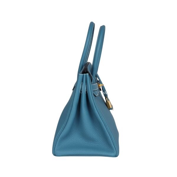 Blue Jean Togo mit Gold-Beschlägen 30 cm - Image 3