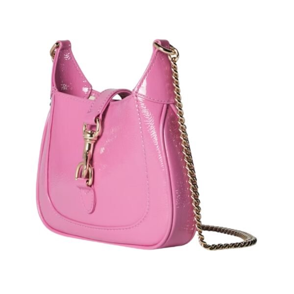 Mini-Schultertasche Pink Lackleder 19.5 cm - Image 2