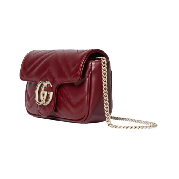 Rote Super-Mini-Tasche mit Chevron-Muster 16.5 cm - Image 2