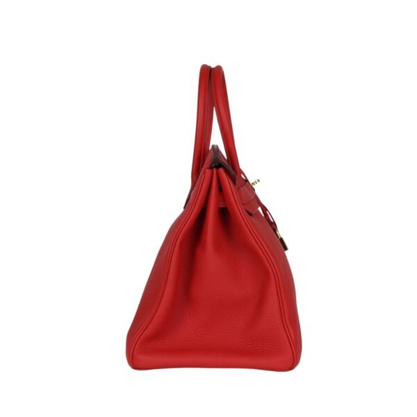 Rouge Tomate Togo mit Gold-Beschlägen 35 cm - Image 3