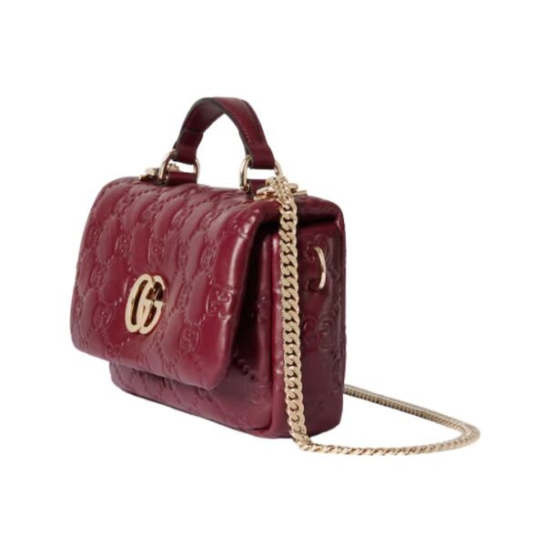 Henkeltasche mit hellgoldfarbener Schmuckverzierung 21.1 cm - Image 2