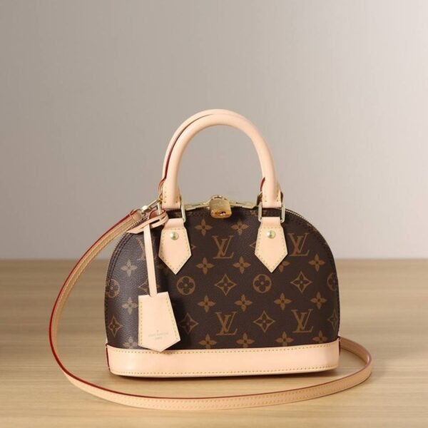 Alma BB Monogramm Braun/Rosa 25 cm - Image 3