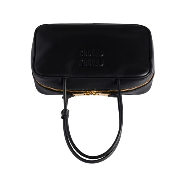 Schwarze Leder-Top-Griff 17 cm - Image 3