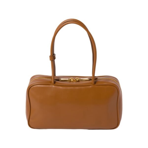 Cognac Leder-Top-Griff 17 cm - Image 3