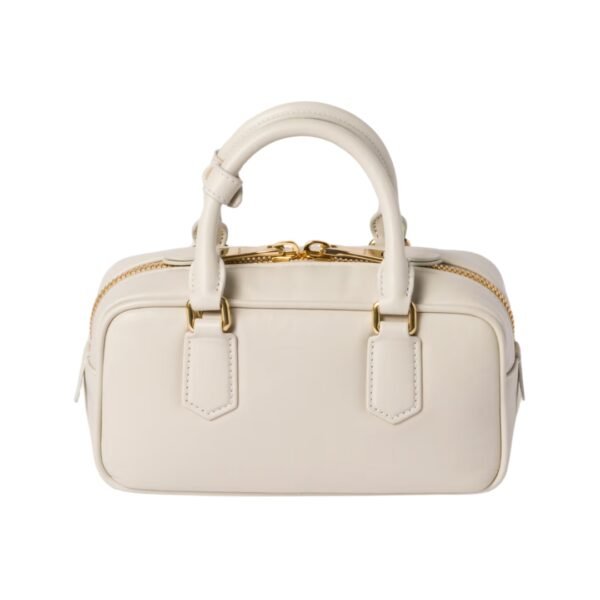 Arcadie-Leder-Mini Kreideweiß 10.5 cm - Image 3