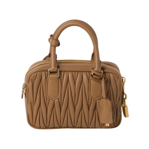 Arcadie-Matelassé-Nappa-Leder Karamell 13 cm - Image 3