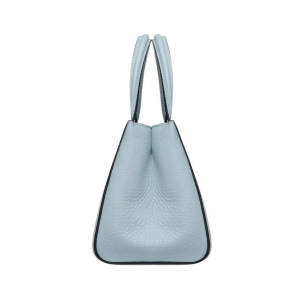 Genarbtes Kalbsleder Porcelain Blue 19 cm - Image 3