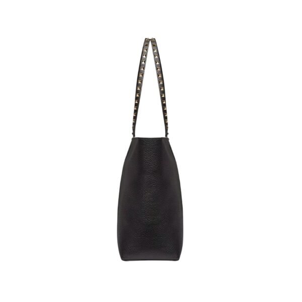 Rockstud grainiges Kalbsleder Schwarz 37 cm - Image 3