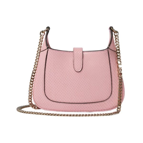 Mini-Tasche aus pinkem Pythonleder 19.5 cm - Image 3