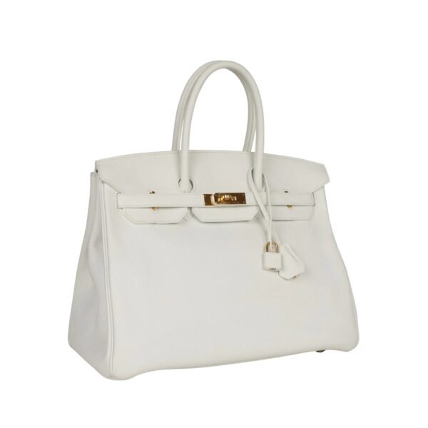 Weiß Clémence mit Gold-Beschlägen 35 cm - Image 4