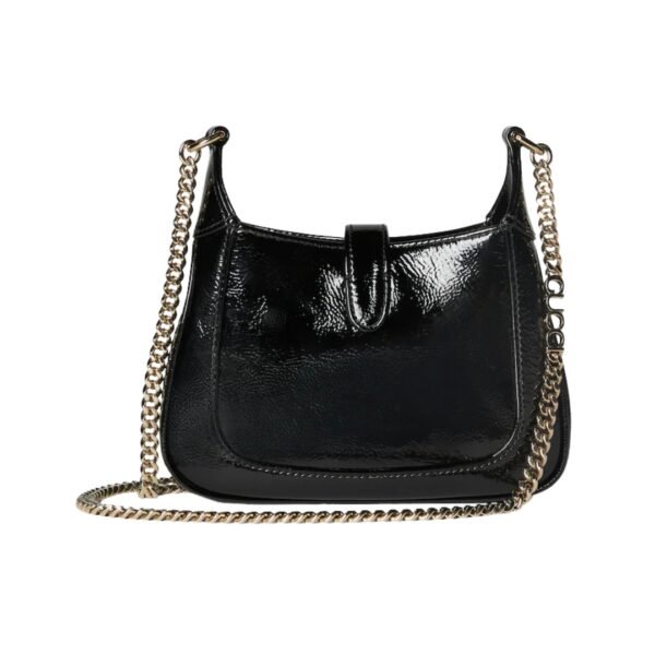 Jackie Notte Tasche aus schwarzem Lackleder 19.5 cm - Image 3