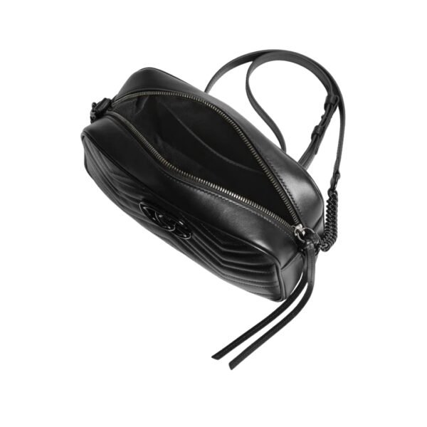 Kleine Marmont Schultertasche Chevron-Muster 24 cm - Image 3
