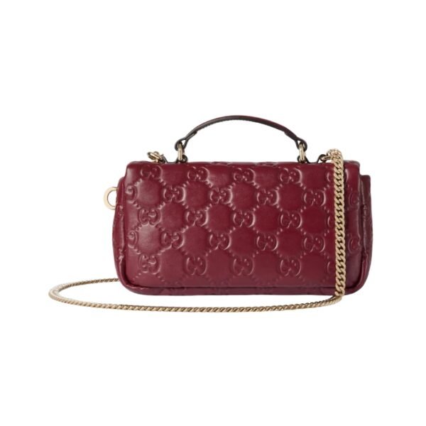 Henkeltasche mit hellgoldfarbener Schmuckverzierung 21.1 cm - Image 3