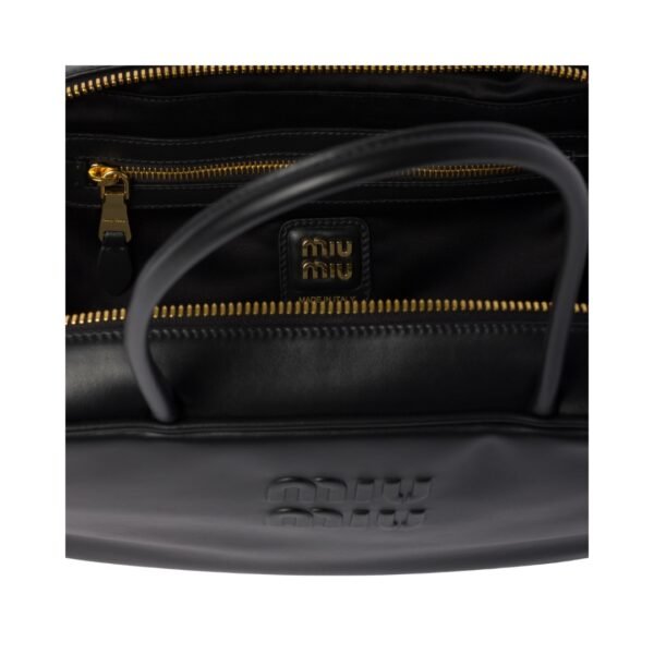 Schwarze Leder-Top-Griff 17 cm - Image 4