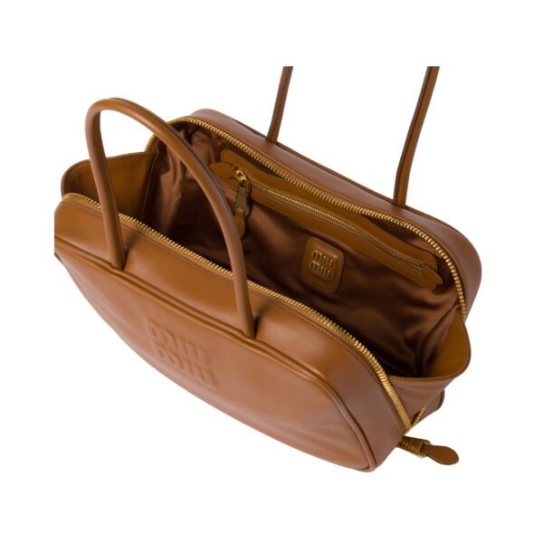 Cognac Leder-Top-Griff 17 cm - Image 4