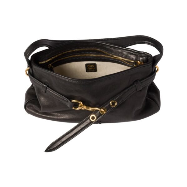 Aventure-Nappa-Leder Schwarz 19 cm - Image 4