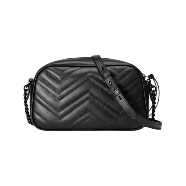 Kleine Marmont Schultertasche Chevron-Muster 24 cm - Image 4