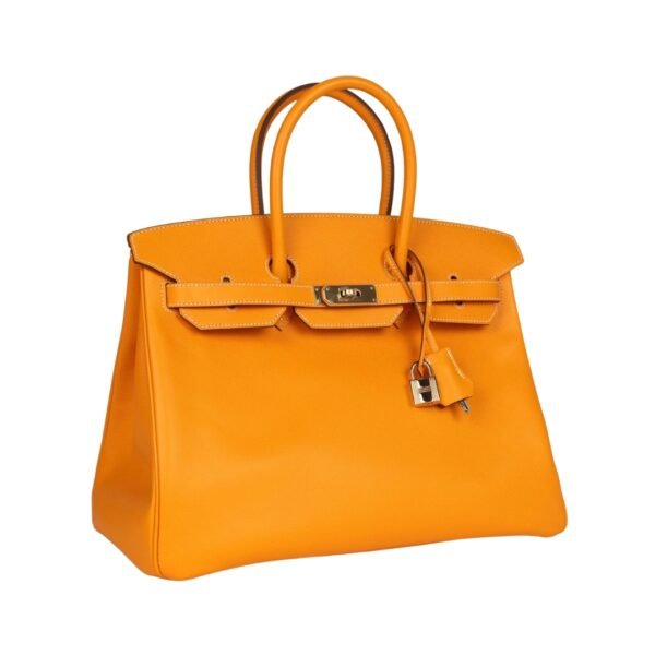 Jaune d’Or Candy Epsom mit Permabrass-Beschlägen 35 cm - Image 4