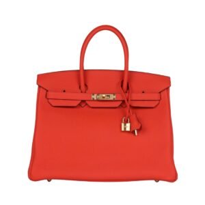 Capucine Togo mit Gold-Beschlägen 35 cm