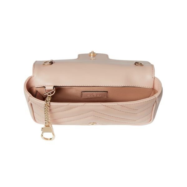 Hellrosa Matelassé Super-Mini-Tasche 16.5 cm - Image 4