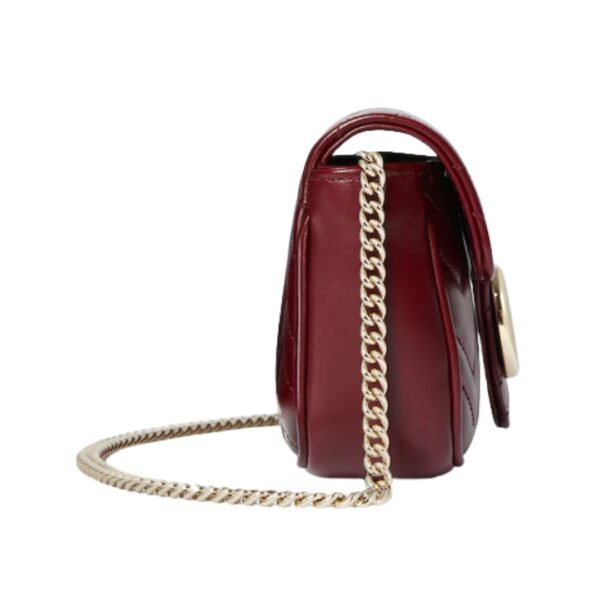 Rote Super-Mini-Tasche mit Chevron-Muster 16.5 cm - Image 4