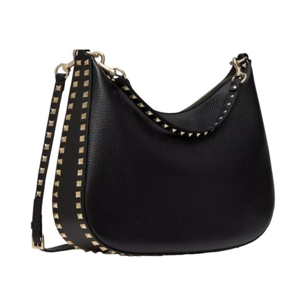 Rockstud Hobo Schwarz 36 cm - Image 4