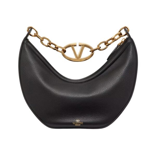Kleine VLogo Moon Hobo Schwarz 29 cm - Image 4