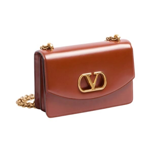 VAIN SCHULTERTASCHE AUS GLANZKALBSLEDER 24 cm - Image 4