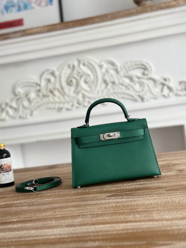 Kelly Mini Epsom Smaragdgrün/Silber - Image 5