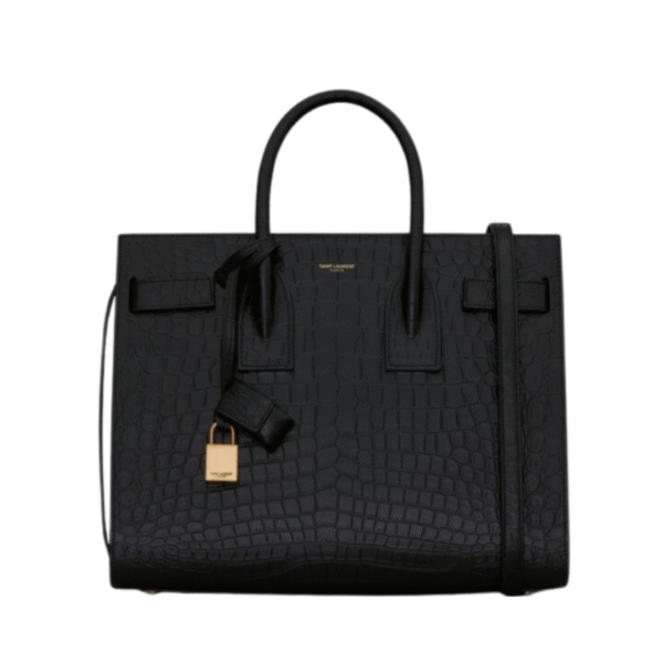Sac de Jour Schwarz/Goldbraun 32 cm