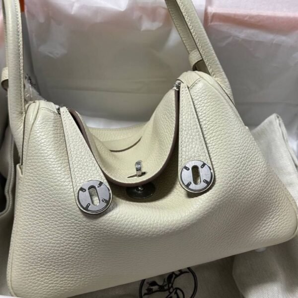 Lindy Togo White Clemence 26 cm - Image 4