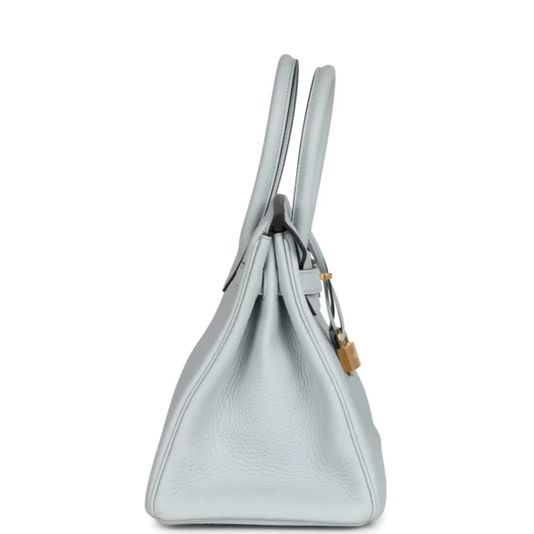 Bleu Pâle Togo mit Gold-Beschlägen 30 cm - Image 3